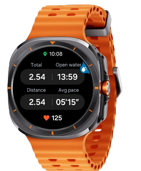 Chytré hodinky SAMSUNG Galaxy Watch Ultra 47mm Titanium GraySport BandOrange