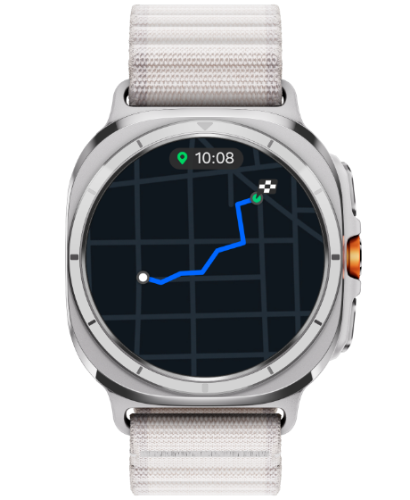 Chytré hodinky SAMSUNG Galaxy Watch Ultra 47mm Titanium GraySport BandOrange