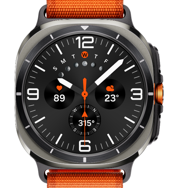 Chytré hodinky SAMSUNG Galaxy Watch Ultra 47mm Titanium GraySport BandOrange