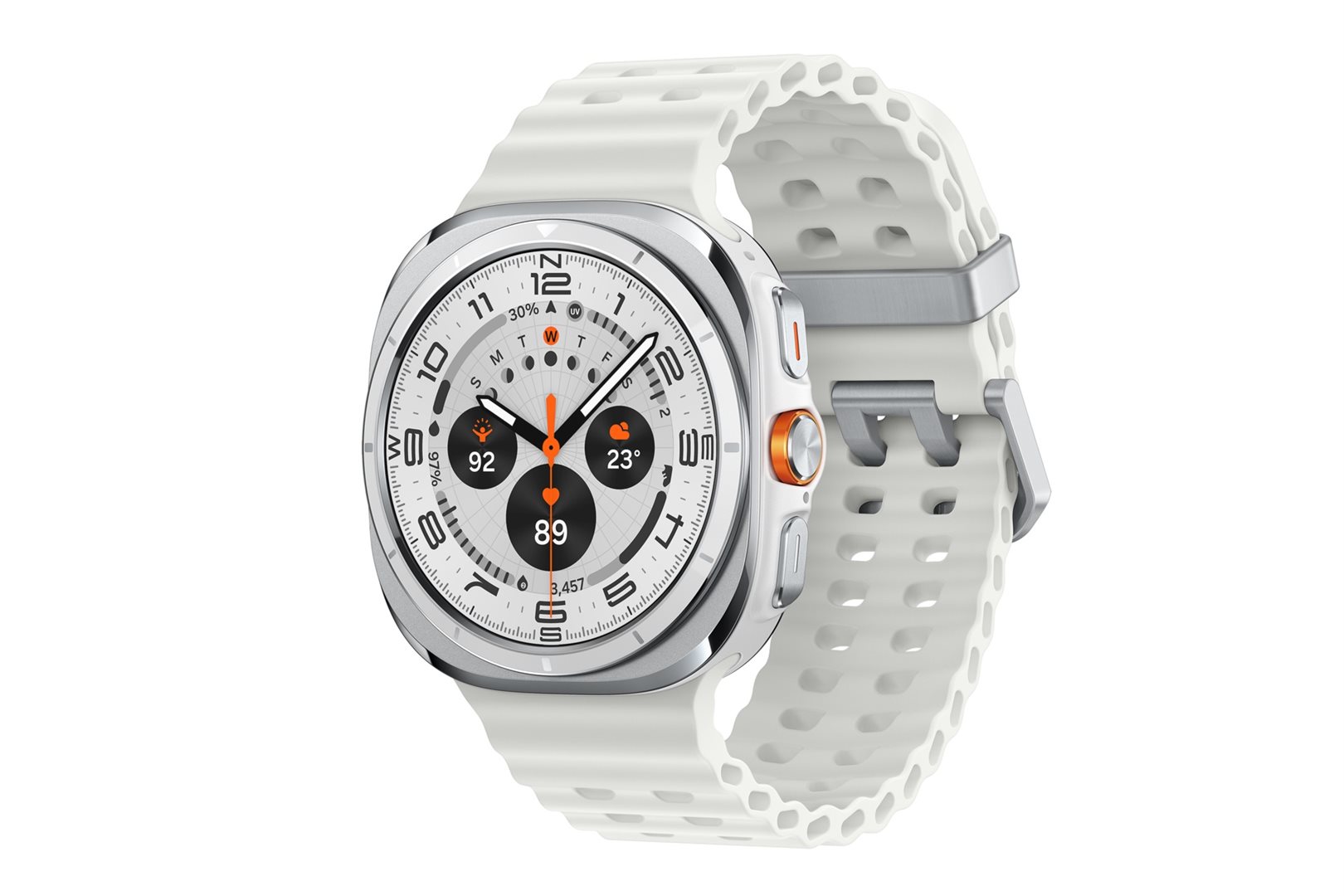 Chytré hodinky SAMSUNG Galaxy Watch Ultra 47mm Titanium WhiteSport BandWhite