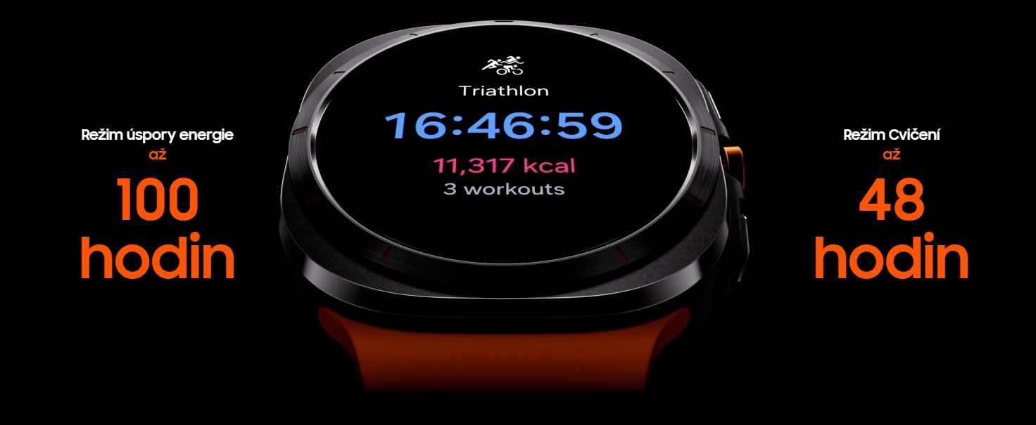 Chytré hodinky SAMSUNG Galaxy Watch Ultra 47mm Titanium WhiteSport BandWhite