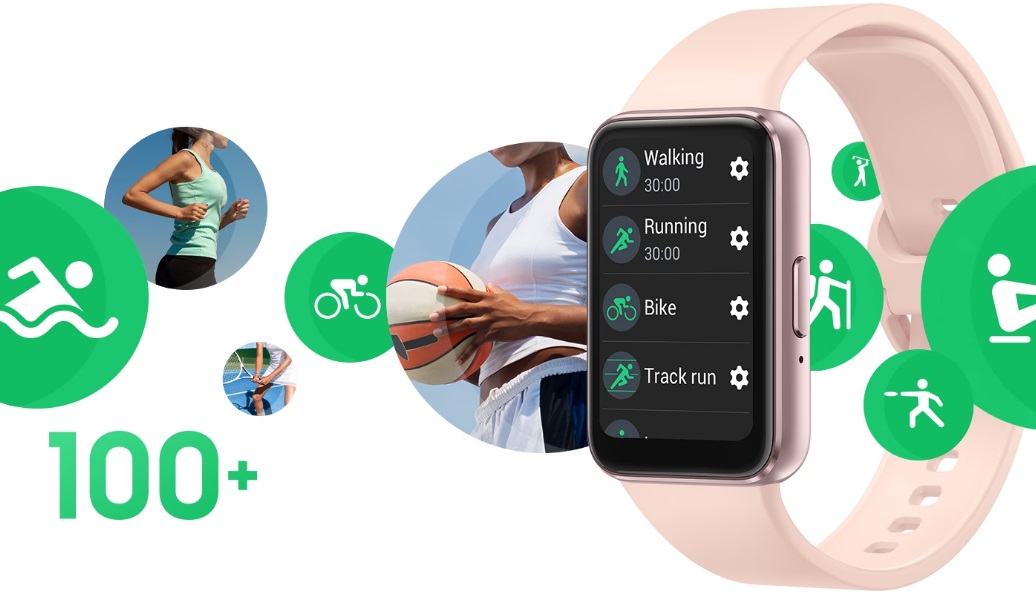 Fitness náramek SAMSUNG Galaxy Fit3 Pink Gold