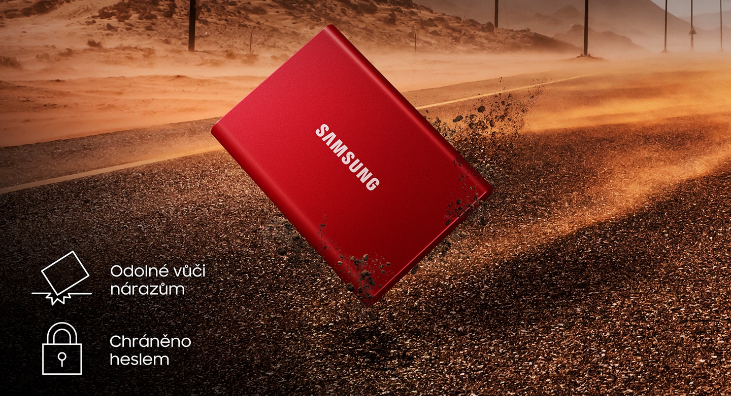 Externí SSD disk SAMSUNG T7 1TB modrý