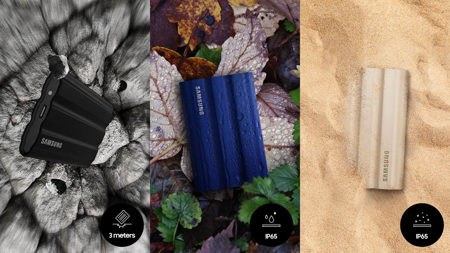 Externí SSD disk SAMSUNG T7 Shield 2TB modrý