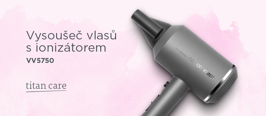 Fén na vlasy s ionizátorem CONCEPT TITAN CARE VV5750