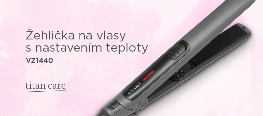 Žehlička na vlasy CONCEPT TITAN CARE VZ1440