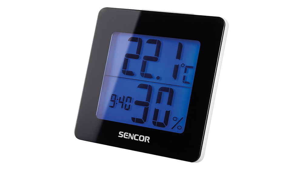 Teploměr s hodinami SENCOR SWS 1500 B