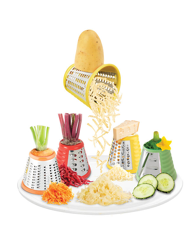 Elektrický strouhač TEFAL MB756G31 FreshExpress metalická červená