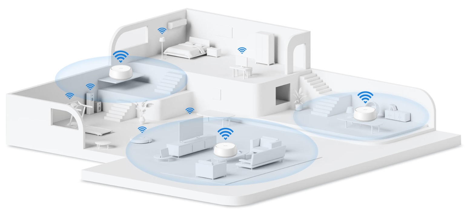 Mesh router TPLINK Deco BE253pack bílý white