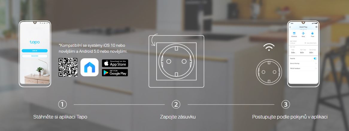 Chytrá WiFi mini zásuvka TPLINK apo P115 1pack EU