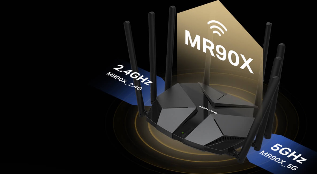 WiFi router MERCUSYS MR90X AX6000 WiFi 6