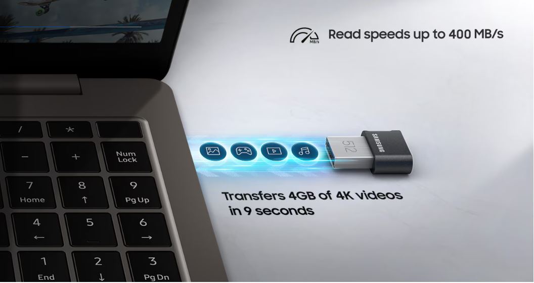 Přenosný flash disk SAMSUNG USB 31 Flash Disk FIT Plus 64GB
