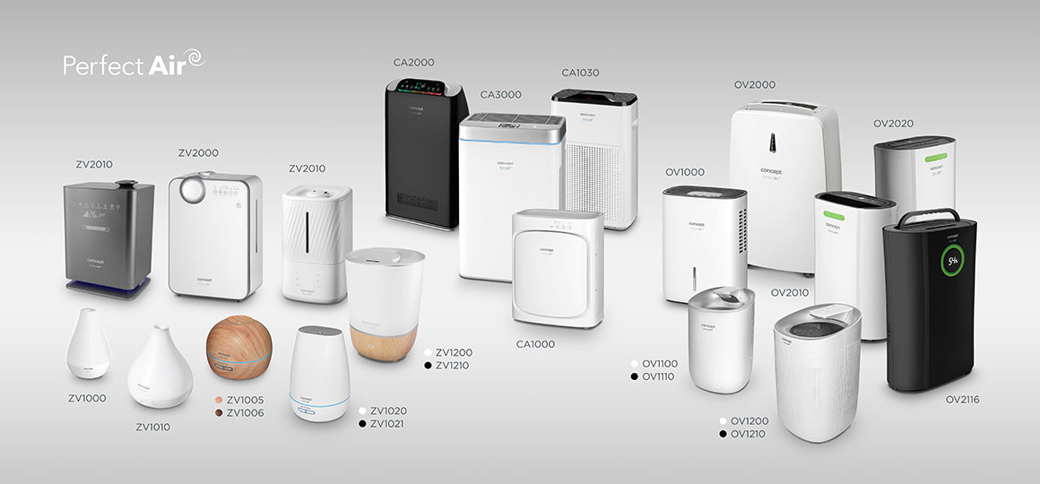 Zvlhčovač vzduchu s aromadifuzérem CONCEPT Perfect Air Smart ZV2021