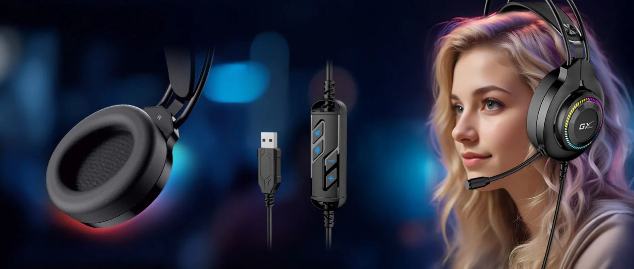 Herní sluchátka GENIUS GX Gaming Headset HSGX580U