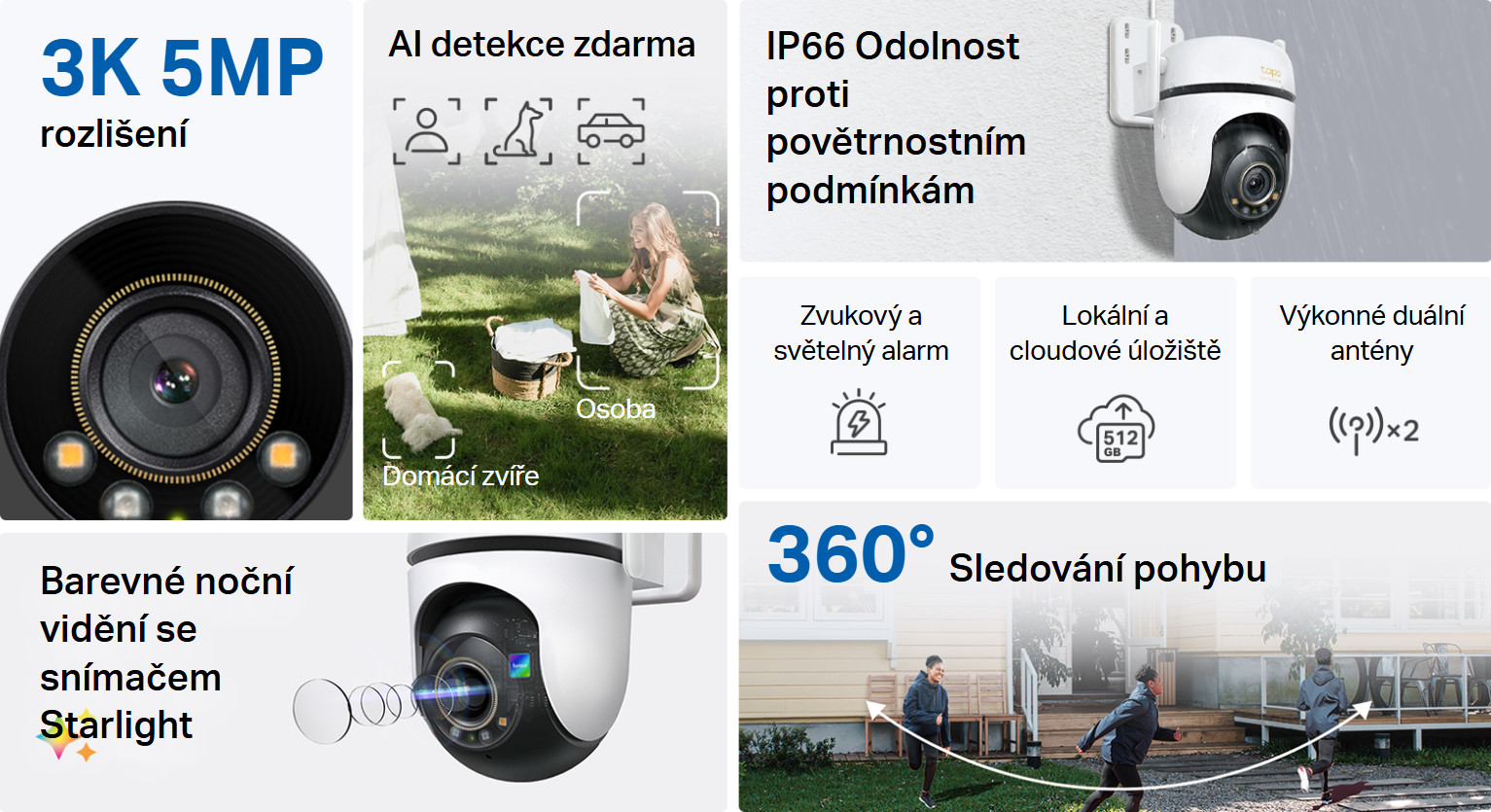 WiFi kamera TPLINK Tapo C530WS