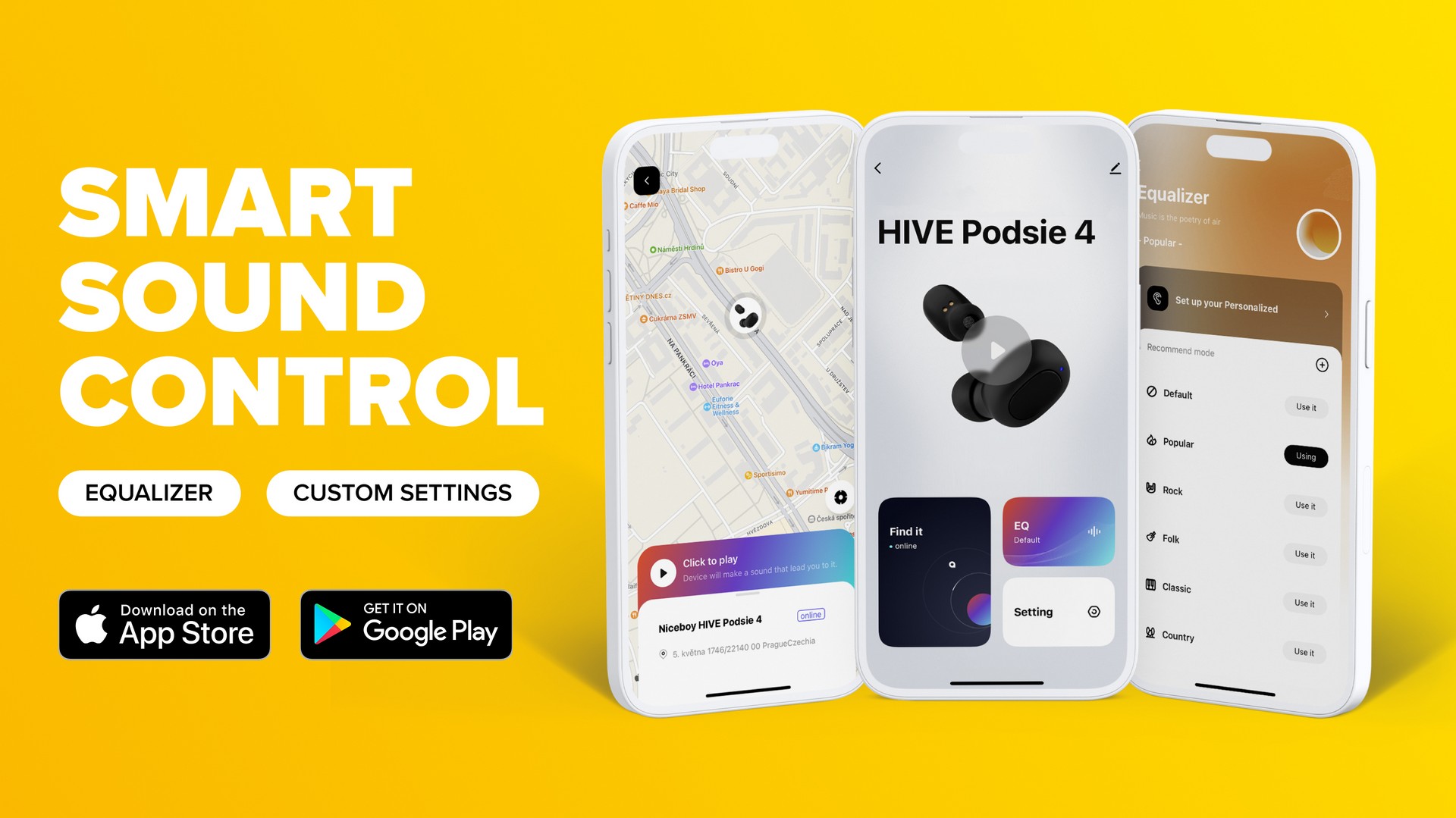 Bezdrátová sluchátka NICEBOY Podsie 4 Black