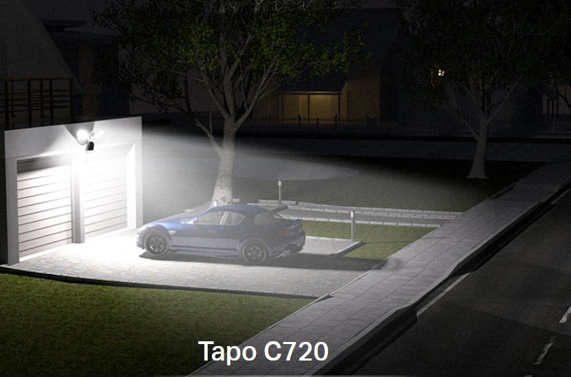 Venkovní smart kamera s reflektory TPLINK Tapo C720