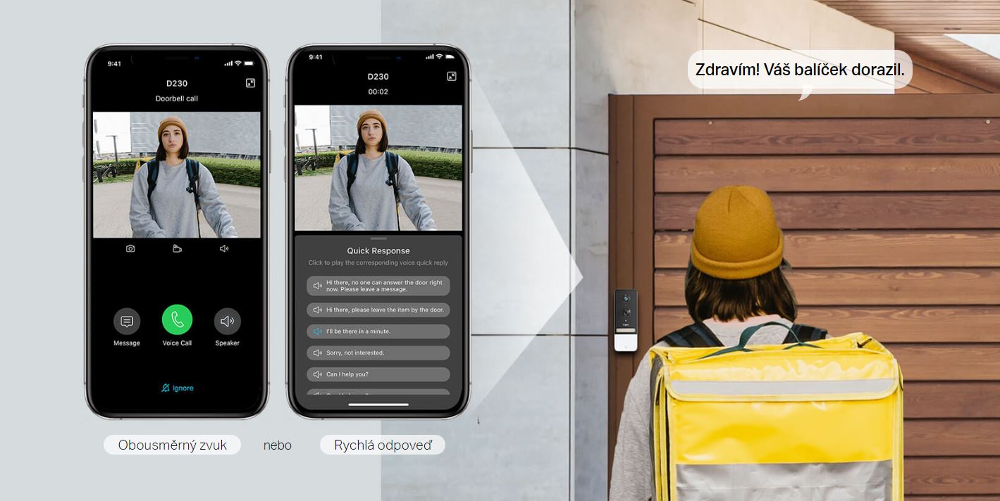 Chytrý dveřní zvonek s kamerou TPLINK Tapo D230S1