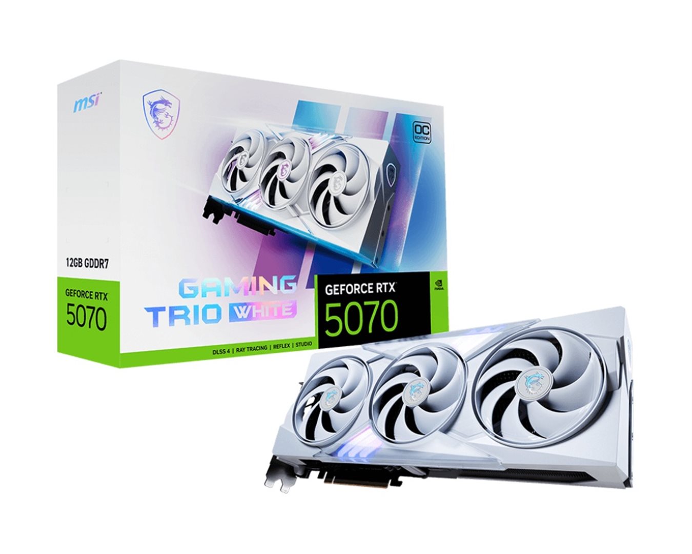 Grafická karta MSI GeForce RTX 5070 TRIO WHITE