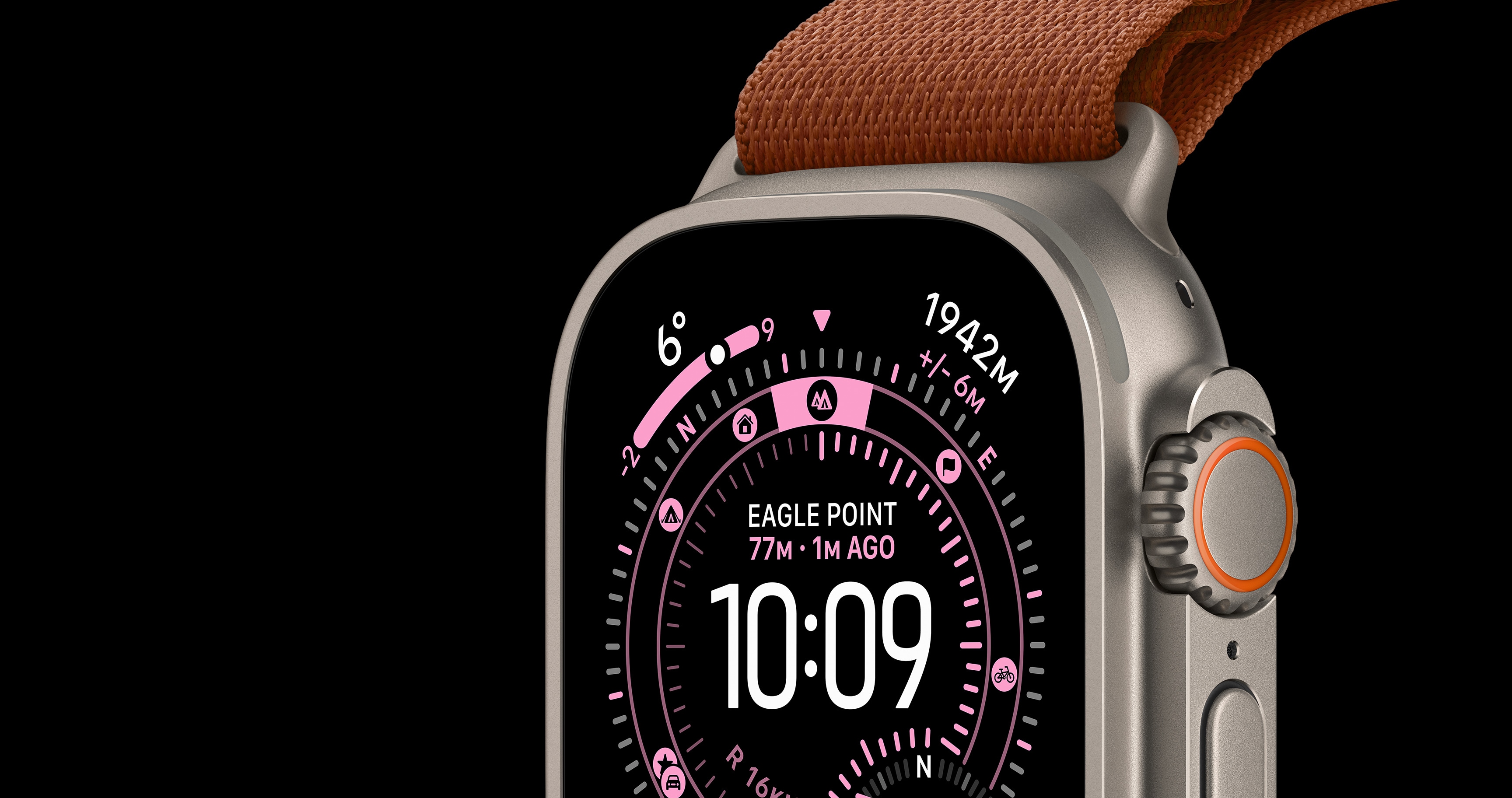Chytré hodinky APPLE Watch Ultra 3 49mm Přírodní titan se světle modrým alpským tahem  M