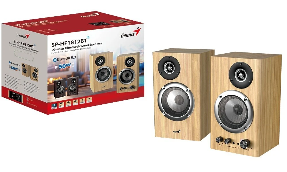 Reproduktory GENIUS SPHF1812BT Pine Wood