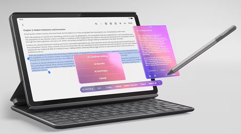 Tablet LENOVO Idea Tab 11 WiFi 8GB128GB ZAFR0159CZ + flipové pouzdro a dotykové pero