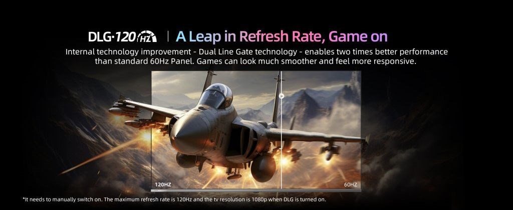 50 LED TV CHiQ U50QST UHD QLED ultratenká Google TV DLG 120 Hz Dolby Audio Frameless metalic