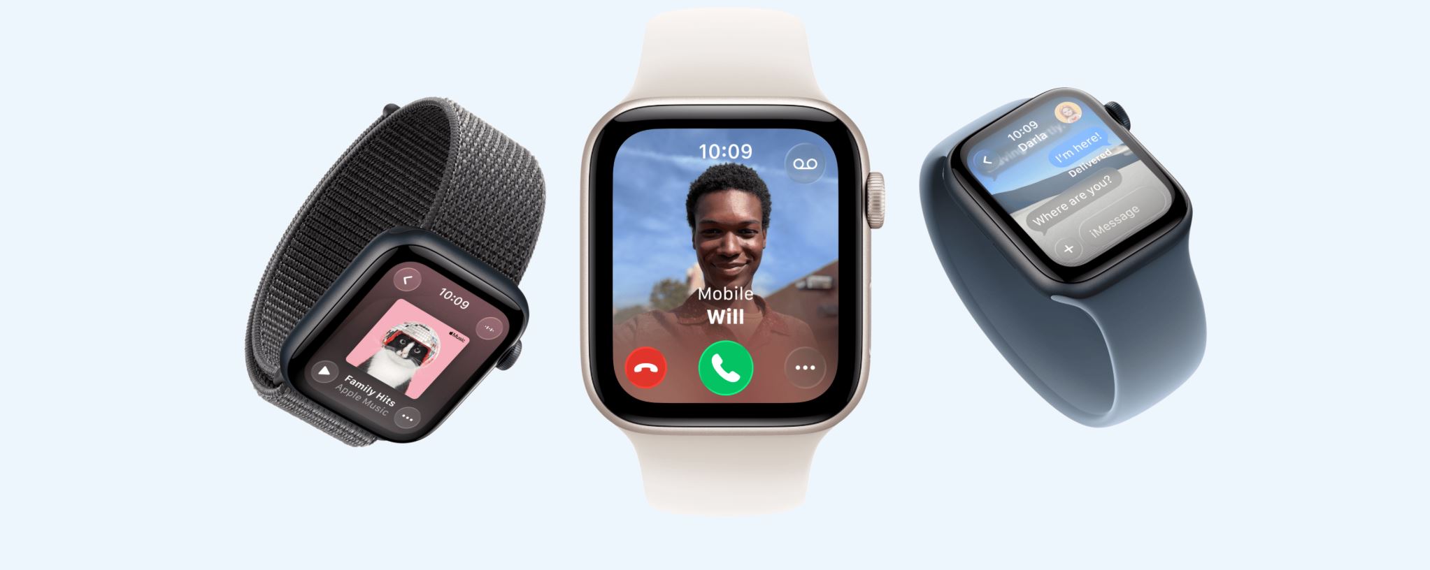 Chytré hodinky APPLE Watch SE 3 Cell 40 Sport Band Starlight