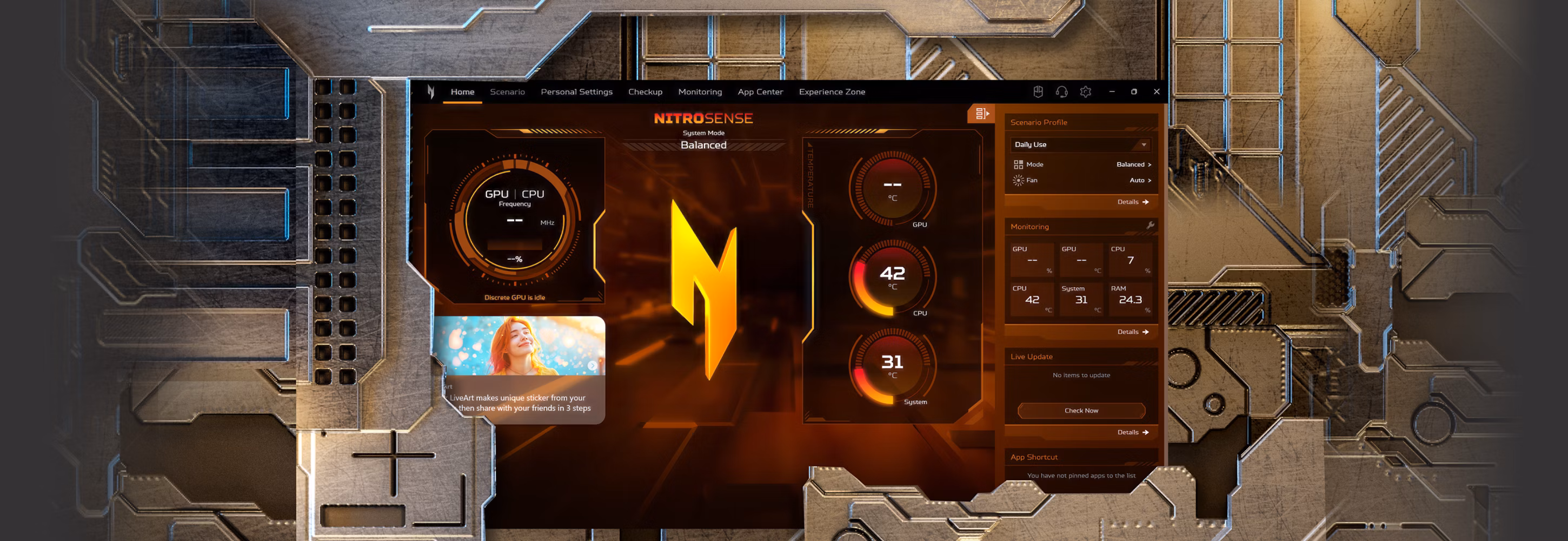 Herní notebook ACER Nitro V 16 AI ANV1642R6E6