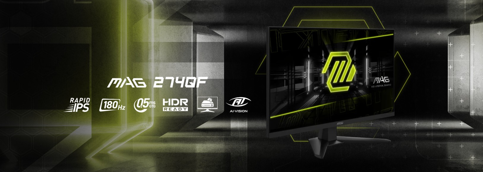 27 LED herní monitor MSI MAG 274QF