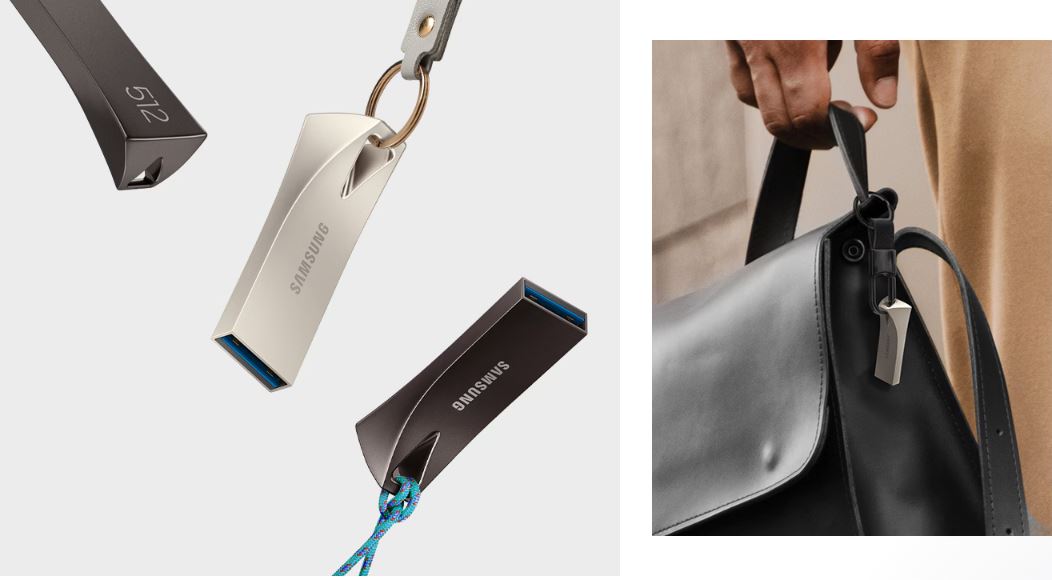 Přenosný flash disk SAMSUNG BAR Plus 64GB Titan Gray