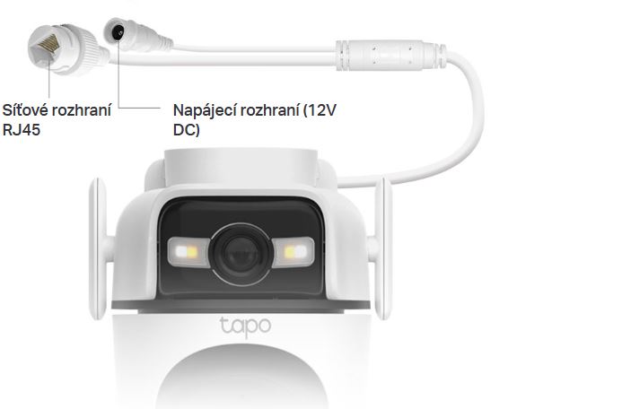 Venkovní bezpečnostní kamera s dvojitou čočkou a funkcí pantilt TPLINK Tapo C545D