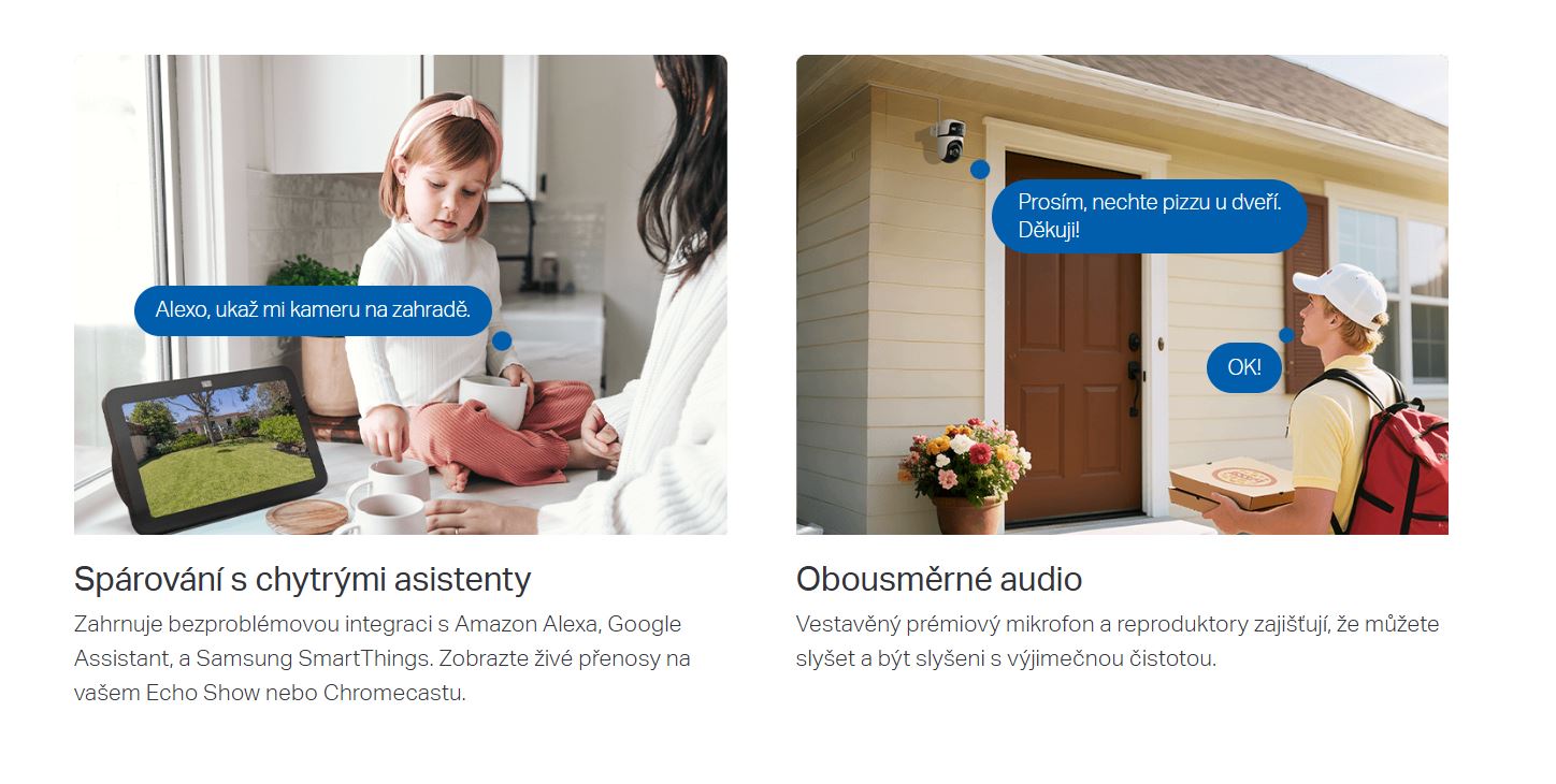 Venkovní bezpečnostní kamera s dvojitou čočkou a funkcí pantilt TPLINK Tapo C545D