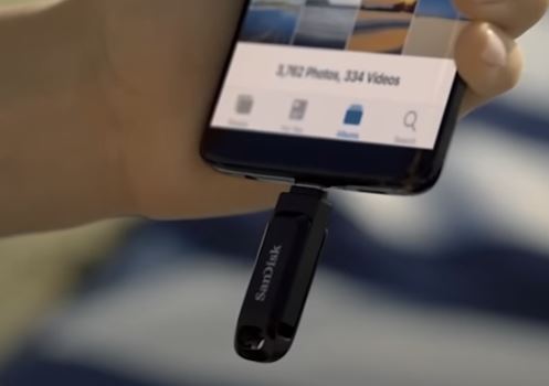 Přenosný flash disk SANDISK Ultra Dual Drive Go 1TB černá black