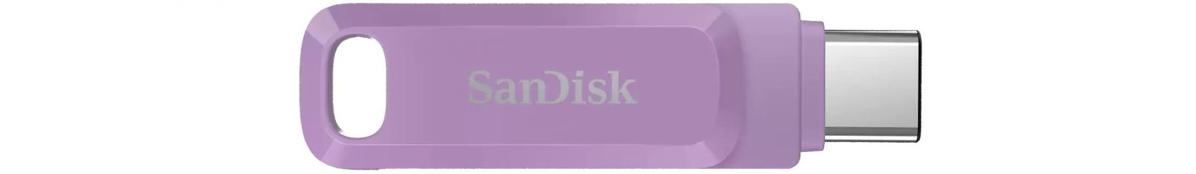 Přenosný flash disk SANDISK Ultra Dual Drive Go 128GB Levandulová