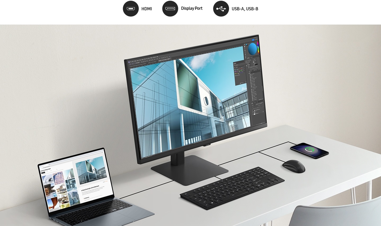 27 LED monitor SAMSUNG ViewFinity S6 S27D600EAU