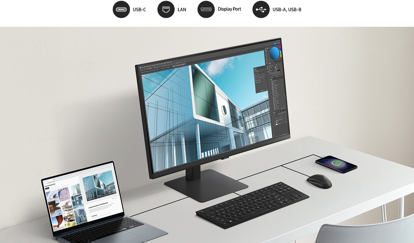 32 LED monitor SAMSUNG ViewFinity S8 S32D800UAU