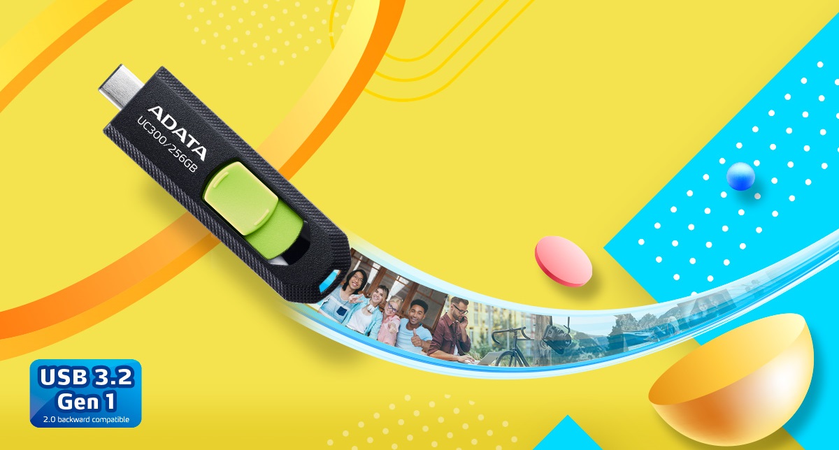 Přenosný flash disk ADATA UC300 128GB USB 32