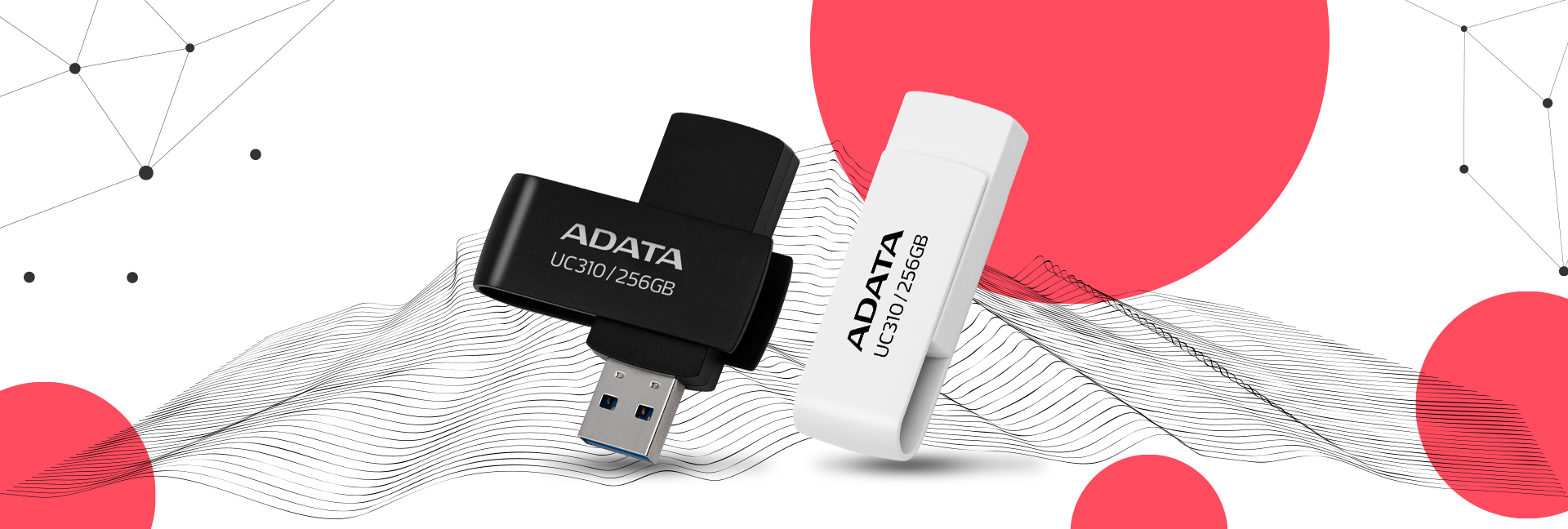 Přenosný flash disk ADATA UC310 64GB USB 32