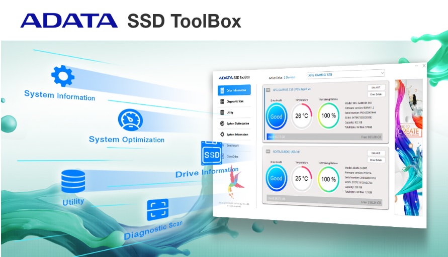 SSD disk ADATA LEGEND 710 256GB