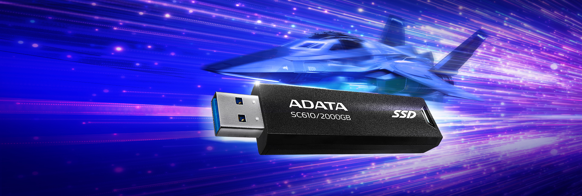 Externí SSD disk ADATA SC610 500GB černá