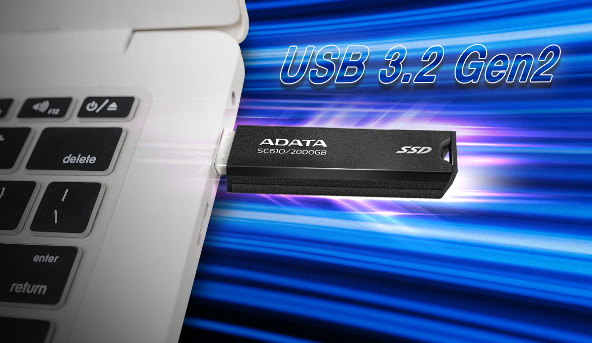Externí SSD disk ADATA SC610 500GB černá