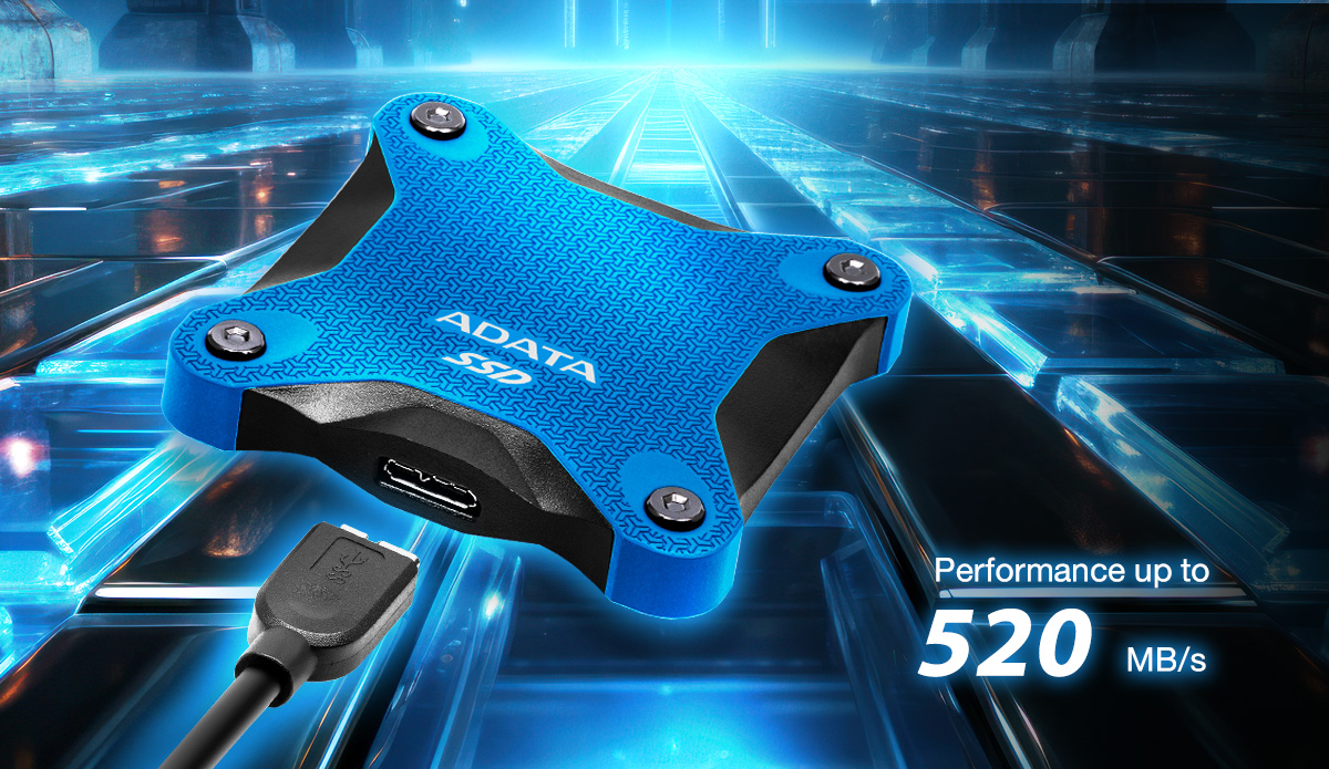 Externí SSD disk ADATA SD620 512GB modrá