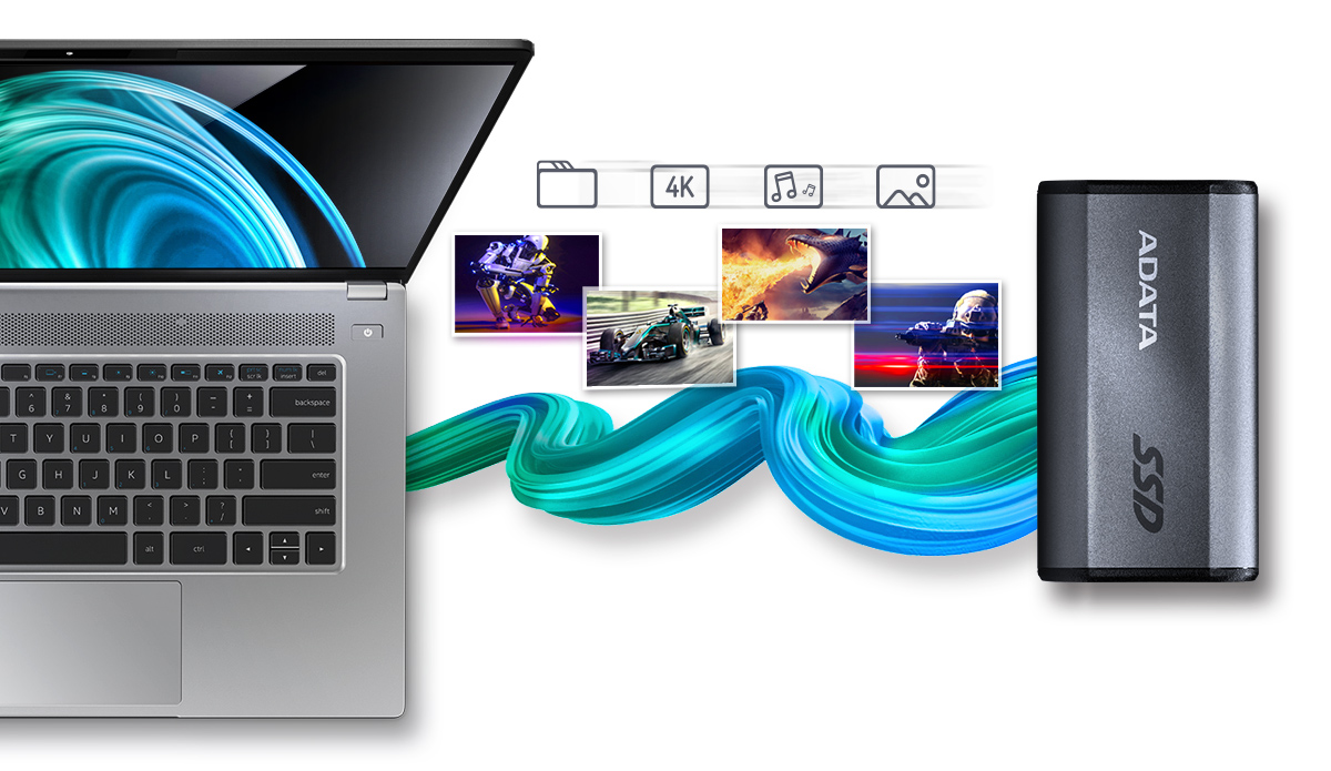 Externí SSD disk ADATA Elite SE880 2TB SSD