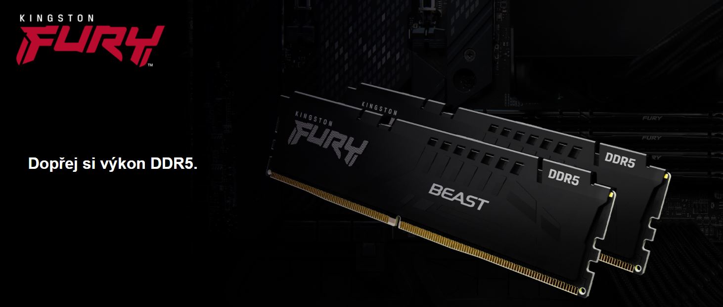 Paměťový modul KINGSTON FURY Beast DDR5 2x32GB 5600MHz