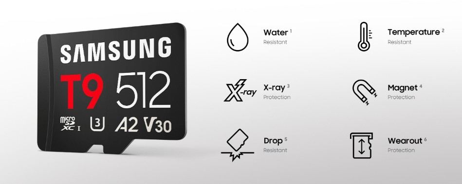 Paměťová karta SAMSUNG T9 MicroSDXC 128GB