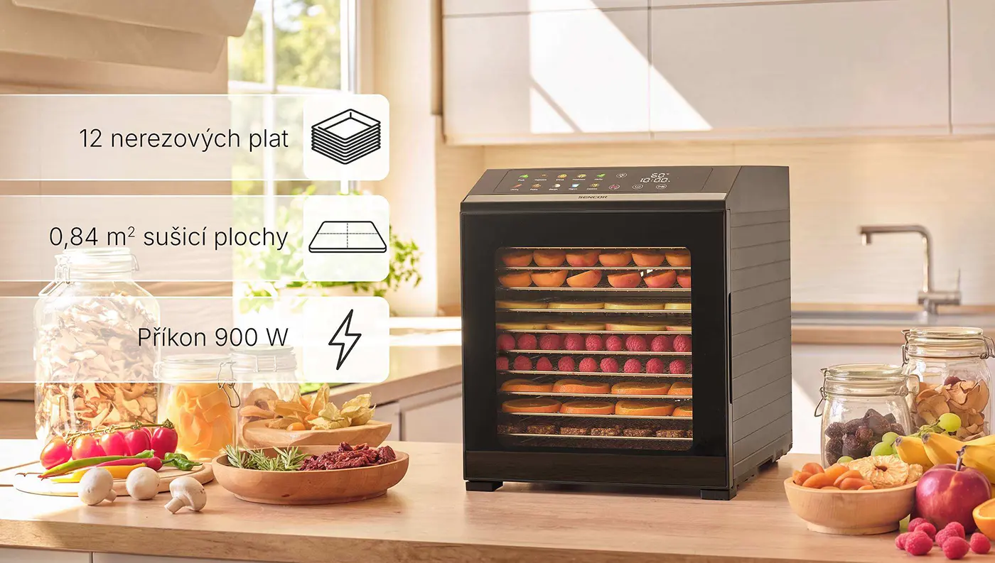 Sušička potravin SENCOR SFD 7300BK