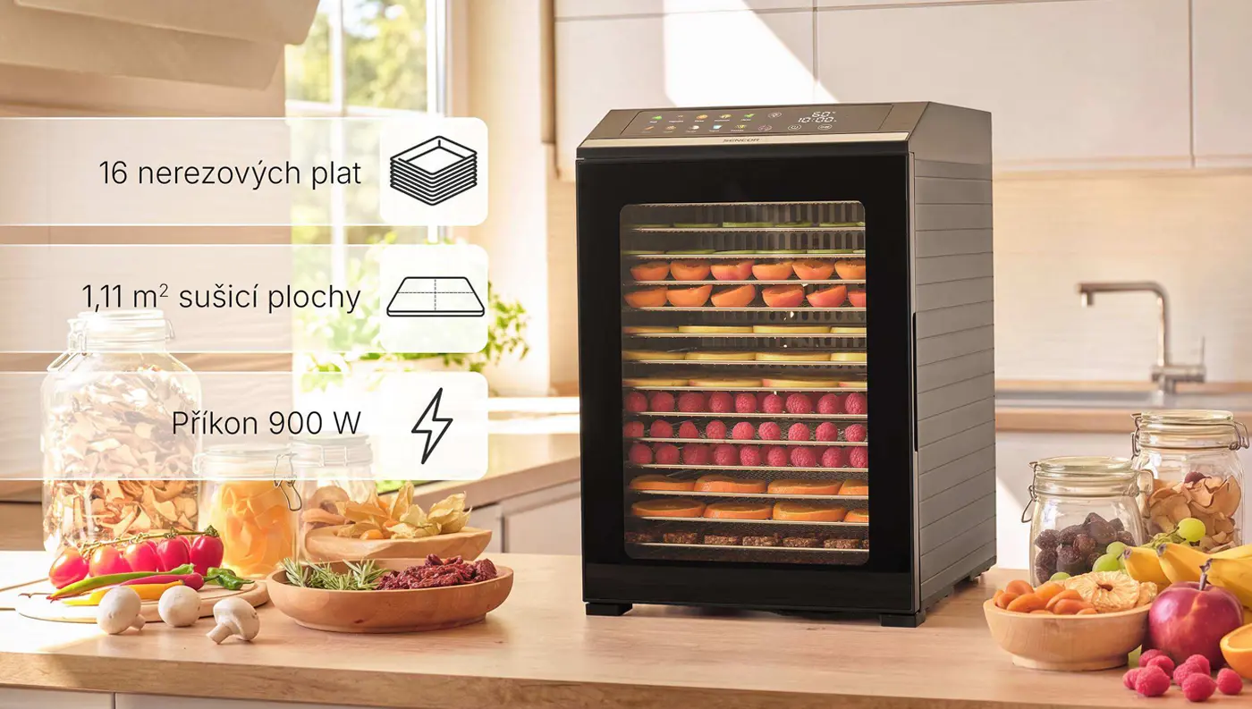 Sušička potravin SENCOR SFD 8300BK