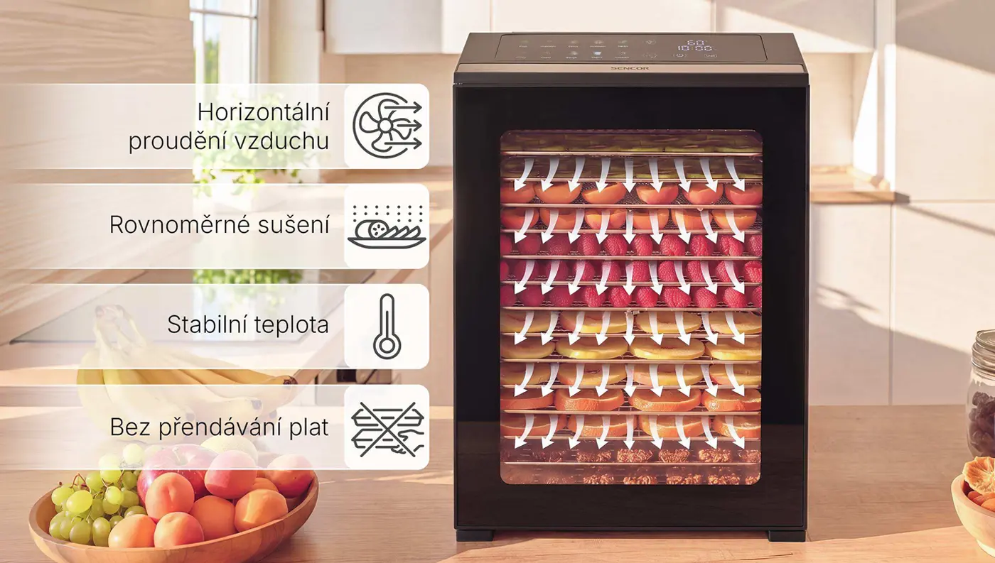 Sušička potravin SENCOR SFD 8300BK