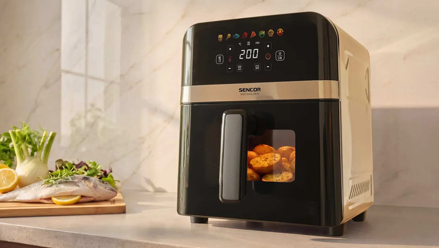 Fritéza SENCOR SFR 6800SS INOX DUAL HEAT